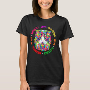 Freundlichkeit Frieden Gleichheit Liebe Inklusion  T-Shirt