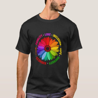 Freundlichkeit Frieden Gleichheit Liebe Inklusion T-Shirt