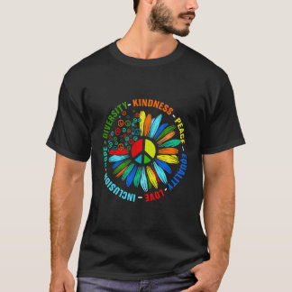 Freundlichkeit Frieden Gleichheit Liebe Inklusion T-Shirt