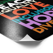 Freundlichkeit Frieden Unterstützung Erde Weltfrie Fotodruck (Ecke)