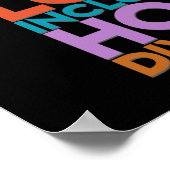 Freundlichkeit Frieden Unterstützung Erde Weltfrie Poster (Ecke)