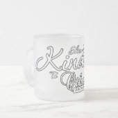 Freundlichkeit für andere zeigen mattglastasse (Vorderseite Links)