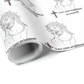 Freundlichkeit gegenüber dem Nachbarn Geschenkpapier (Rolleneckpunkt)