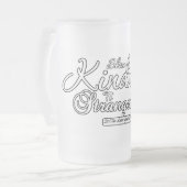 Freundlichkeit gegenüber Fremden zeigen Mattglas Bierglas (Vorderseite Links)