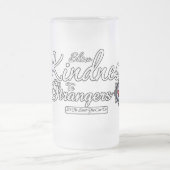 Freundlichkeit gegenüber Fremden zeigen Mattglas Bierglas (Mittel)