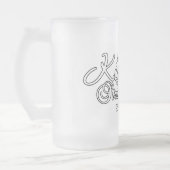 Freundlichkeit gegenüber Fremden zeigen Mattglas Bierglas (Links)