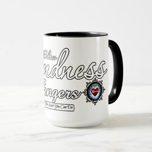 Freundlichkeit gegenüber Fremden zeigen Tasse (VorderseiteRechts)
