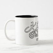 Freundlichkeit gegenüber Fremden zeigen Zweifarbige Tasse (Links)