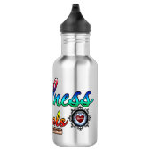 Freundlichkeit gegenüber Tieren Rainbow Typografie Edelstahlflasche (Rechts)