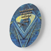 Freundlichkeit Große Wanduhr (Winkel)