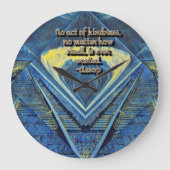 Freundlichkeit Große Wanduhr (Vorderseite)