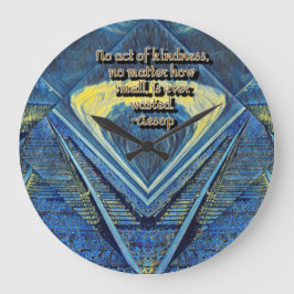 Freundlichkeit Große Wanduhr