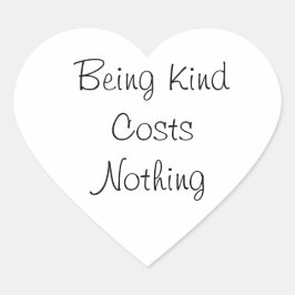 Freundlichkeit Herz-Aufkleber