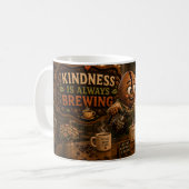 Freundlichkeit immer im Aufbruch Kaffeetasse (Vorderseite Links)