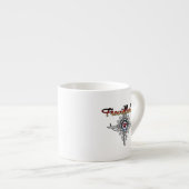 Freundlichkeit in deutscher Farbfassung Espressotasse (Vorderseite Rechts)