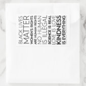 Freundlichkeit ist alles, was BW-Rectangle-Aufkleb Rechteckiger Aufkleber (Tasche)