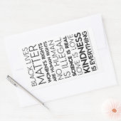 Freundlichkeit ist alles, was BW-Rectangle-Aufkleb Rechteckiger Aufkleber (Umschlag)