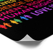 Freundlichkeit ist alles, was Schwarz lebt Problem Poster (Ecke)