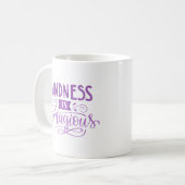 Freundlichkeit ist ansteckend kaffeetasse (Vorderseite Links)