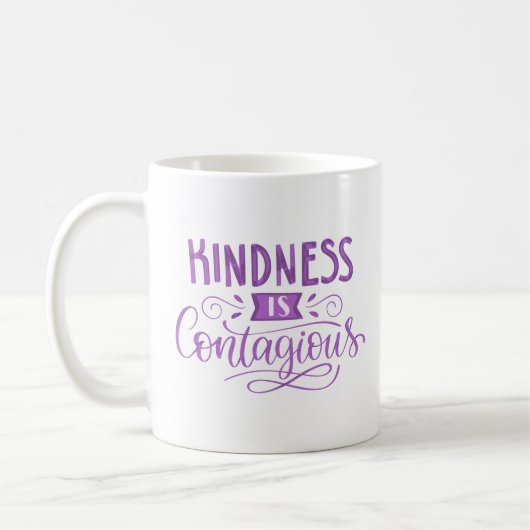 Freundlichkeit ist ansteckend kaffeetasse (Links)