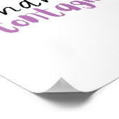 Freundlichkeit ist ansteckend poster (Ecke)