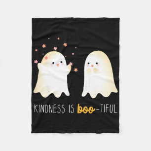 Freundlichkeit ist boo tiful Lehrer Niedlich Ghost Fleecedecke