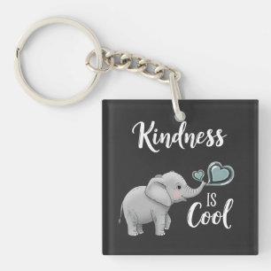Freundlichkeit ist cool Elefant Schlüsselanhänger