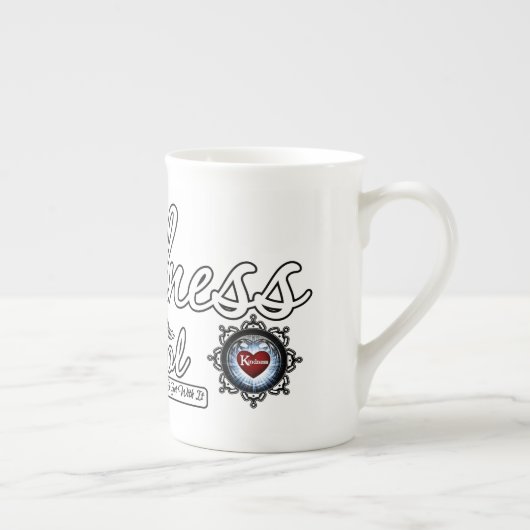 Freundlichkeit ist das neue Coole Porzellantasse (Rechts)