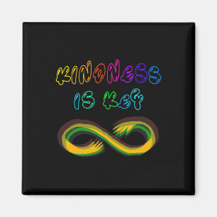 Freundlichkeit ist der Schlüssel Autism Awareness  Magnet