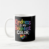 Freundlichkeit ist die hellste Farbe Autismusrätse Kaffeetasse (Links)