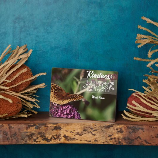 Freundlichkeit ist die Sprache Fotoplatte (Seite)