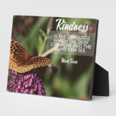 Freundlichkeit ist die Sprache Fotoplatte (Seite)