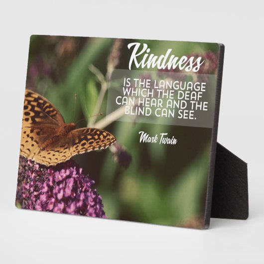 Freundlichkeit ist die Sprache Fotoplatte (Seite)