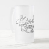 Freundlichkeit ist die Sprache Mattglas Bierglas (Vorderseite Links)