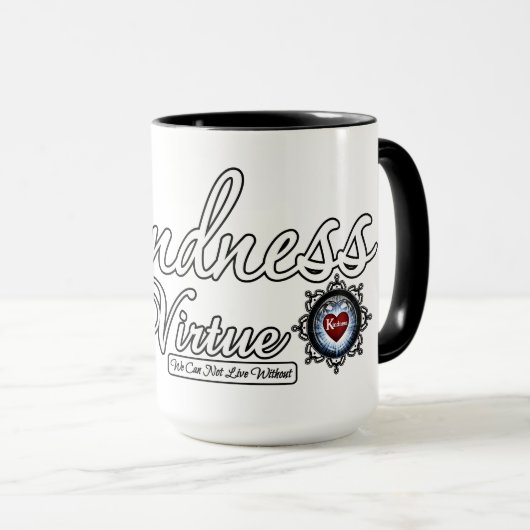 Freundlichkeit ist eine Tugend Tasse (VorderseiteRechts)