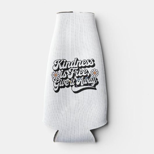 "Freundlichkeit ist frei, gib es weg" Flaschenkühler (Vorderseite)