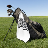 "Freundlichkeit ist frei, gib es weg" Golfhandtuch (Gras)