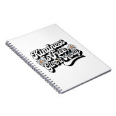 "Freundlichkeit ist frei, gib es weg" Notizblock (Rechte Seite)