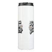 "Freundlichkeit ist frei, gib es weg" Thermosbecher (Rückseite)