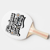 "Freundlichkeit ist frei, gib es weg" Tischtennis Schläger (Seitenansicht)