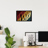 Freundlichkeit ist frei poster (Heimbüro)
