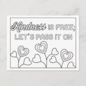 Freundlichkeit ist freie Farbe Ich Postkarte (Vorderseite)