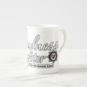 Freundlichkeit ist Gangster Porzellantasse (Vorderseite Rechts)