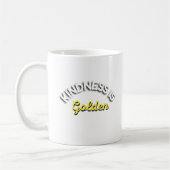 Freundlichkeit ist golden kaffeetasse (Links)