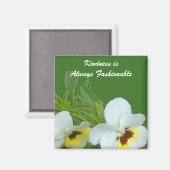 Freundlichkeit ist immer modischer Stil Magnet (Vorderseite/Rückseite)