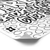 Freundlichkeit ist kostenlos - Farbseite Poster (Ecke)