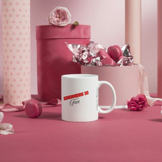 Freundlichkeit ist kostenlos kaffeetasse