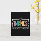 Freundlichkeit ist kostenlos Sprinkle es überall p Karte (Gelbe Blume)