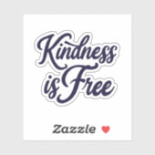 Freundlichkeit ist kostenlos Sticker (Blatt)