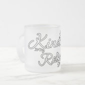 Freundlichkeit ist meine Religion Mattglastasse (Vorderseite Links)